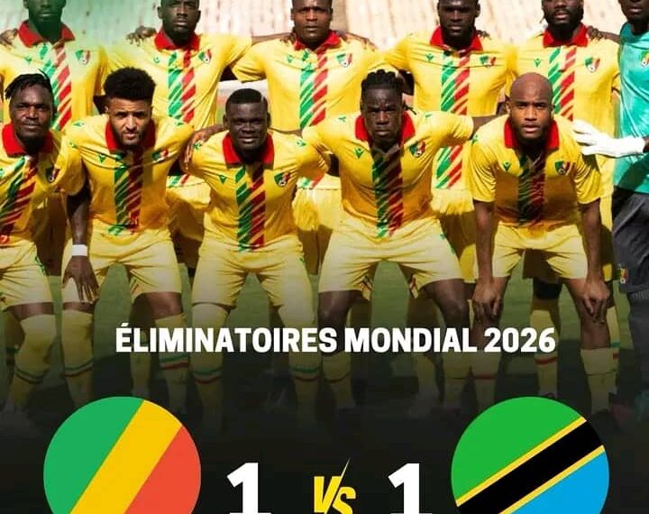 Éliminatoires mondiale 2026 : le Congo tient tête à la Tanzanie