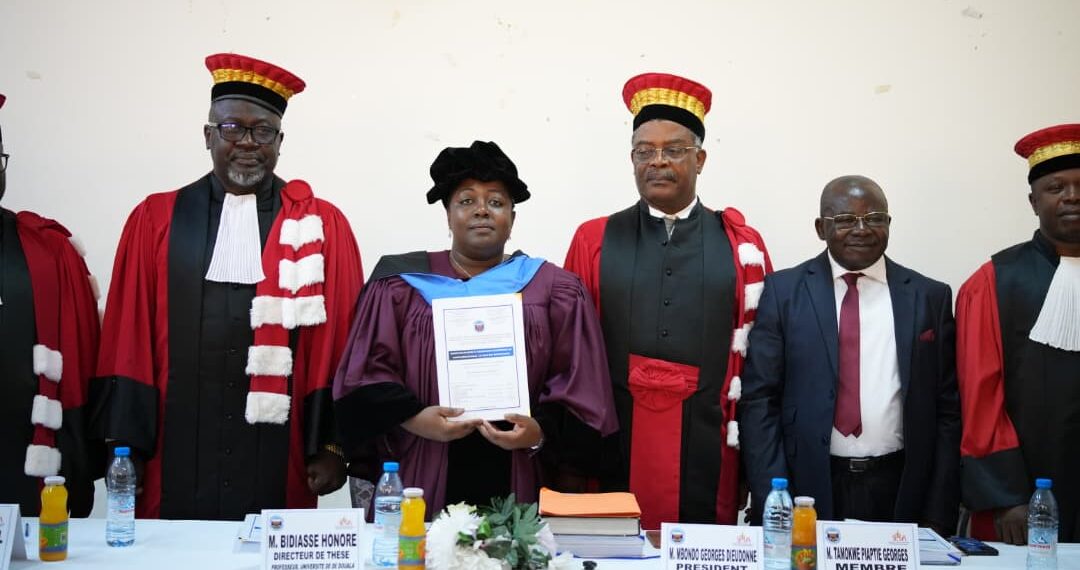 Destinée Hermella Doukaga obtient son doctorat avec mention très honorable à Université de Douala