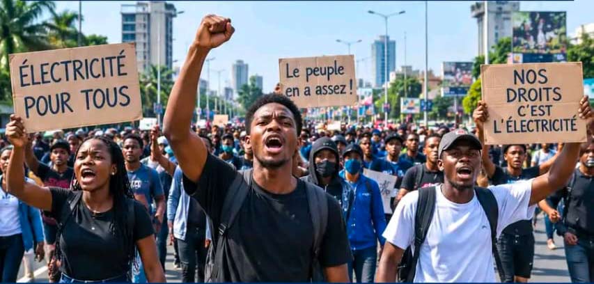 Électricité au Congo : trois mois de coupures, les jeunes prévoient une manifestation d’envergure à Brazzaville